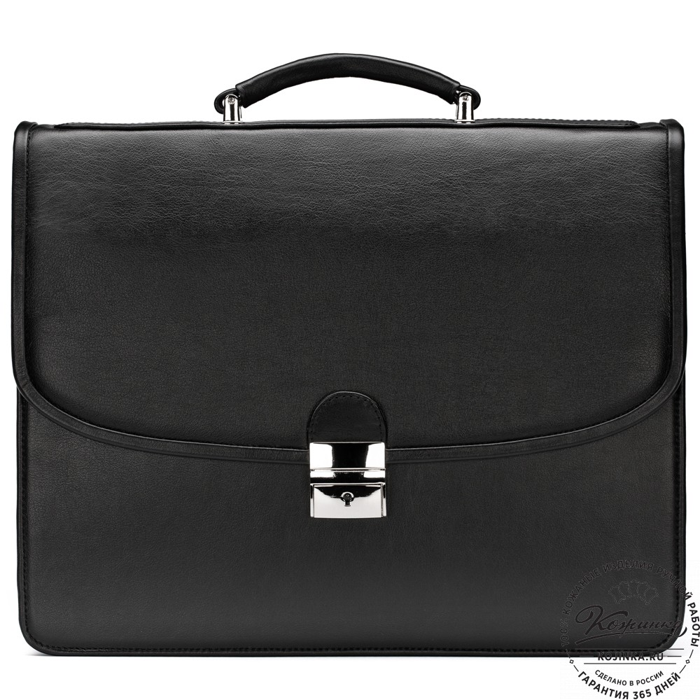 Кожаный портфель "Брест" (черный)